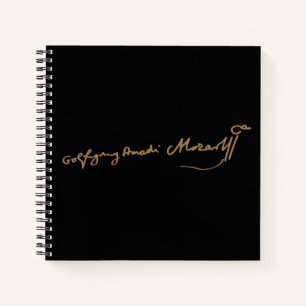 Cuaderno Firma de Wolfgang Amadeus Mozart