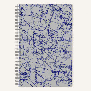 Cuaderno Firmas de patrones de caligrafía