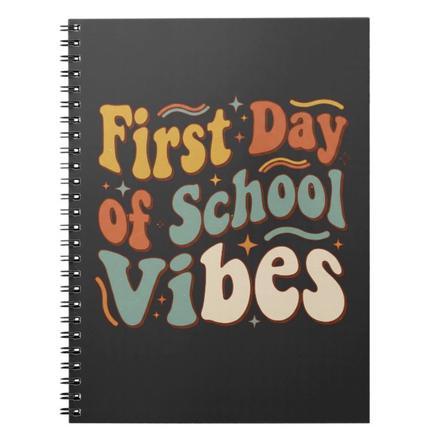 Cuaderno First Day of School Vibes Back to School Gift (Frente)