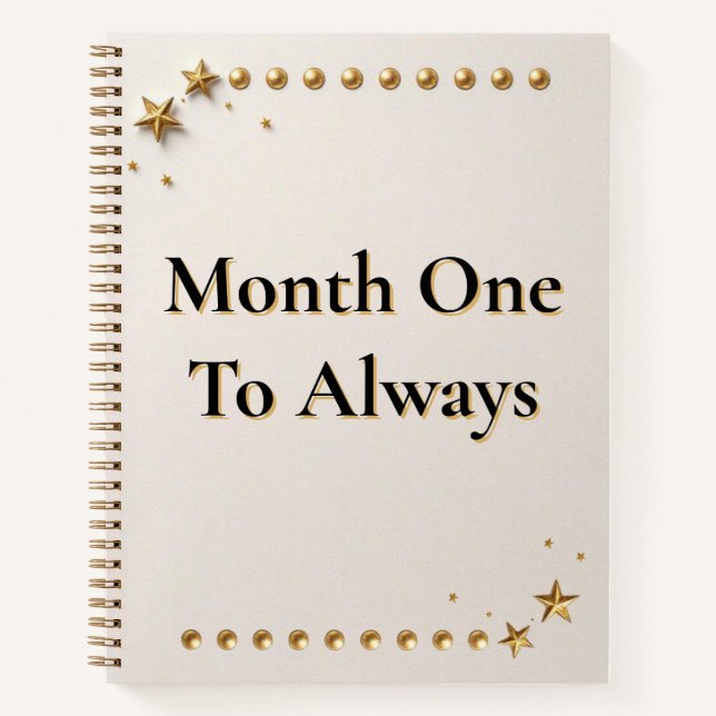 Cuaderno First-Year Memory Keeper | Newlywed Milestone Trac (Anverso)