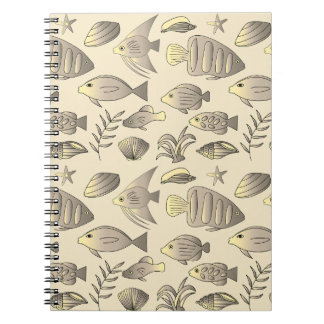 Cuaderno Fischmuster gelb
