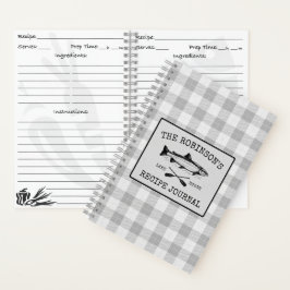 Cuaderno Fish Oars Family Lake House Receta de Placas Blanc