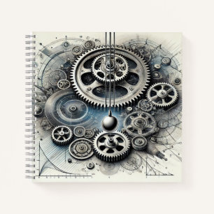 Cuaderno Física Mecánica Engranajes, Movimiento y Diagramas