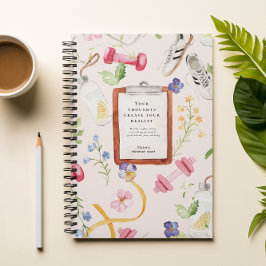 Cuaderno Fitness floral | Restablecimiento de sangría de mo