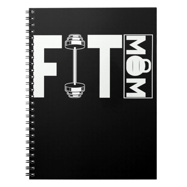 Cuaderno Fitness Mama Gym Halterofilia Mom (Frente)