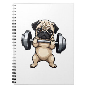 Cuaderno Fitness Pug