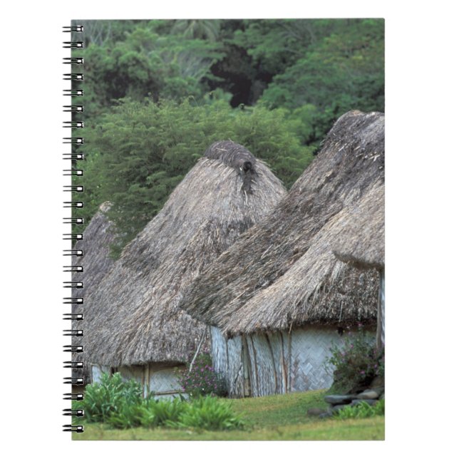 Cuaderno Fiyi, Viti, Casas de chozas tradicionales. (Frente)