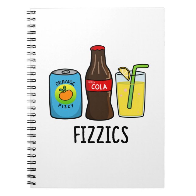 Cuaderno Fizzics Funny Fizzy Cola Drinks Pun  (Frente)