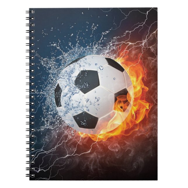Cuaderno Flamante Cojín decorativo de fútbol/baloncesto de  (Frente)