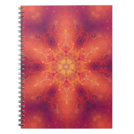 Cuaderno Flamante Fiery Phoenix Quemando Copo de Nieve