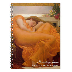 Cuaderno Flamante junio por Frederic Leighton Naranja