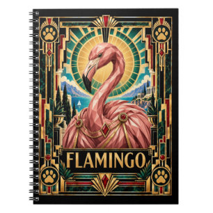 Cuaderno Flamenco, fauna Art Déco