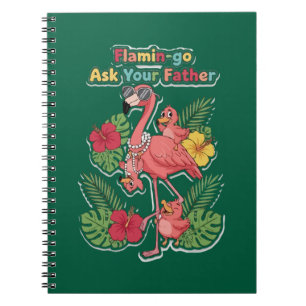 Cuaderno Flamenco Mamá Divertido Pregúntale a Tu Padre Retr