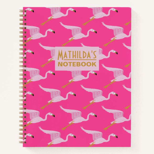 Cuaderno Flamencos aleteando (Anverso)