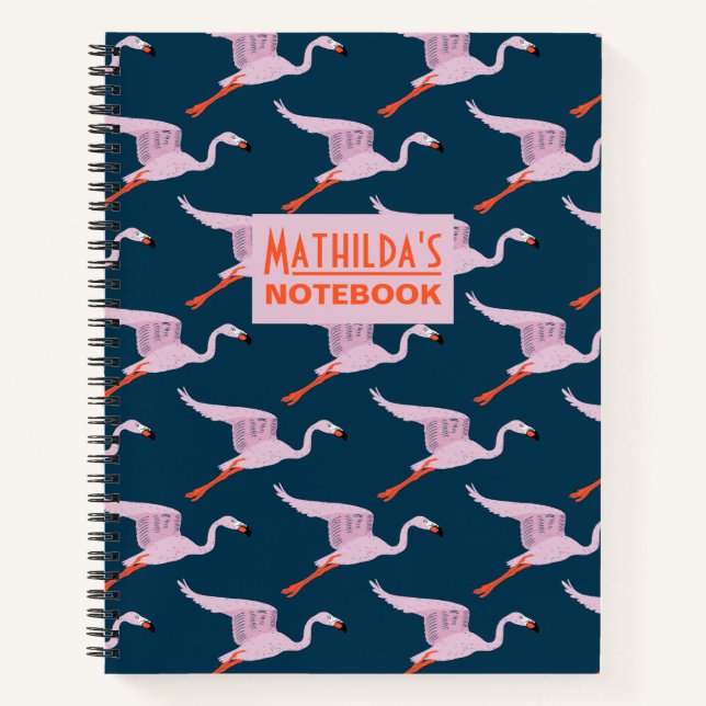 Cuaderno Flamencos aleteando (Anverso)