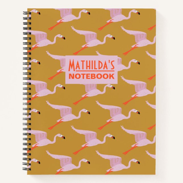 Cuaderno Flamencos aleteando (Anverso)