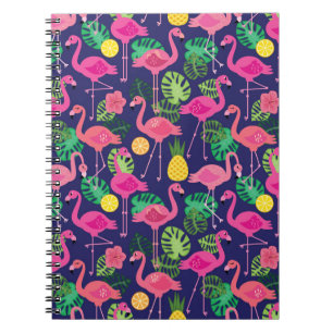 Cuaderno Flamencos de época, patrón de elementos de verano