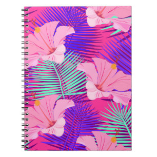 Cuaderno Flamencos exóticos: Vintage rosa tropical.