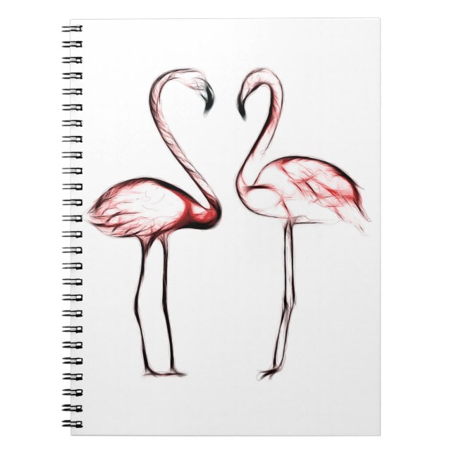 Cuaderno Flamencos rosados Flamingo Tropical (Frente)