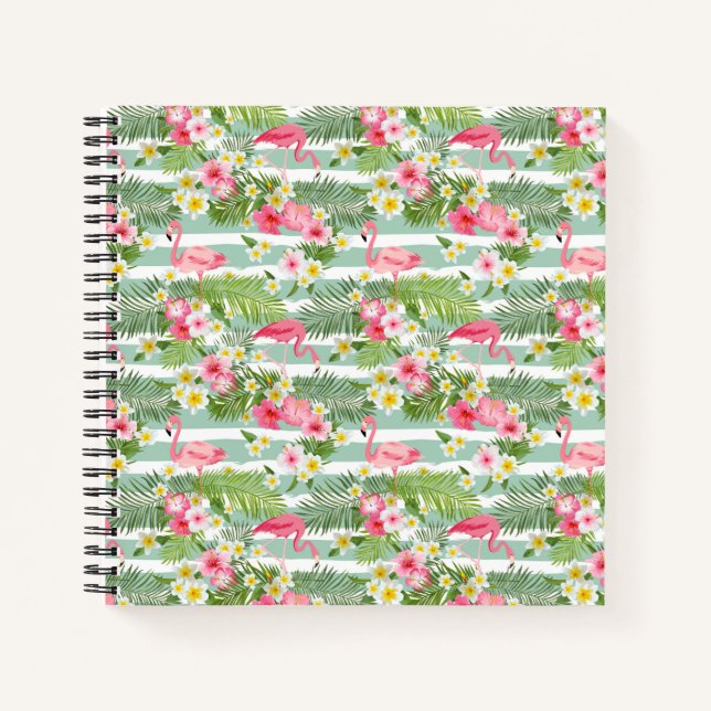 Cuaderno Flamencos Y Rayas (Anverso)
