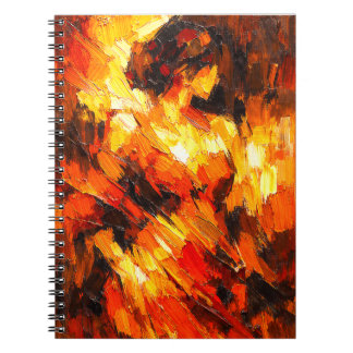 Cuaderno Flames of Passion Abstract Art Notebook