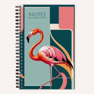 Cuaderno Flamingo Art Deco