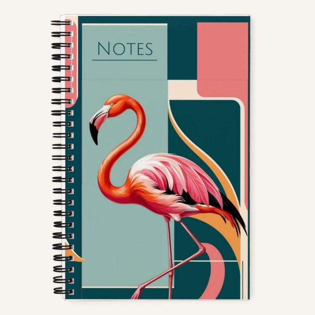 Cuaderno Flamingo Art Deco (Anverso)