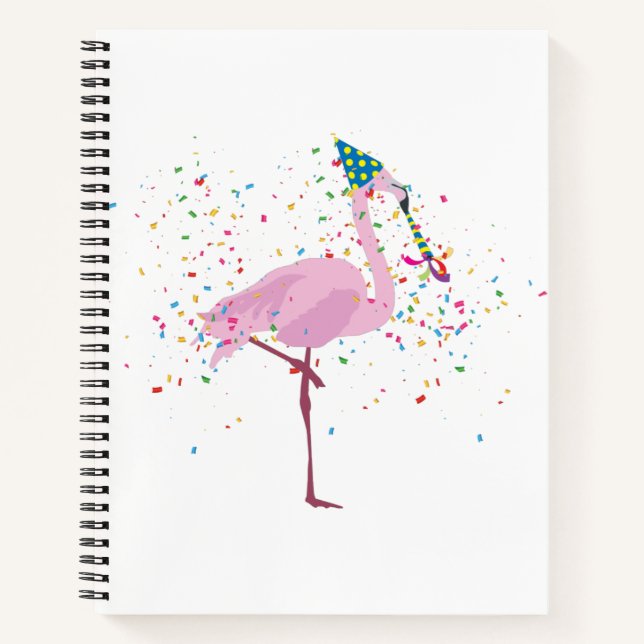Cuaderno Flamingo de fiesta - Animales con Fiesta (Anverso)