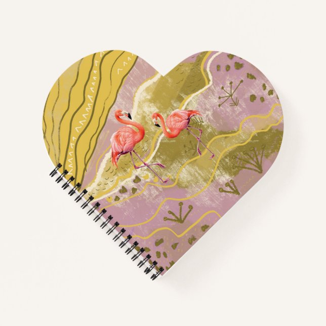 Cuaderno flamingo de verano (Anverso)