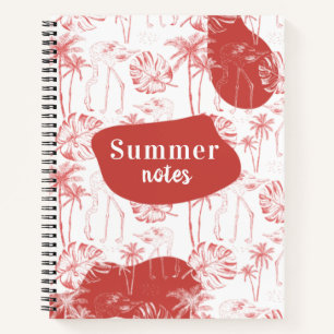 Cuaderno Flamingo de verano tropical