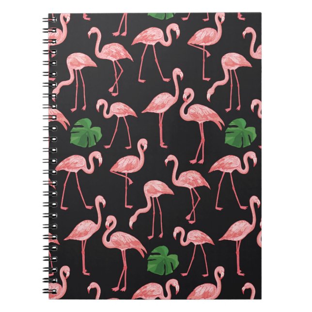 Cuaderno Flamingo Elegance: Vieja Monstera Fusión. (Frente)
