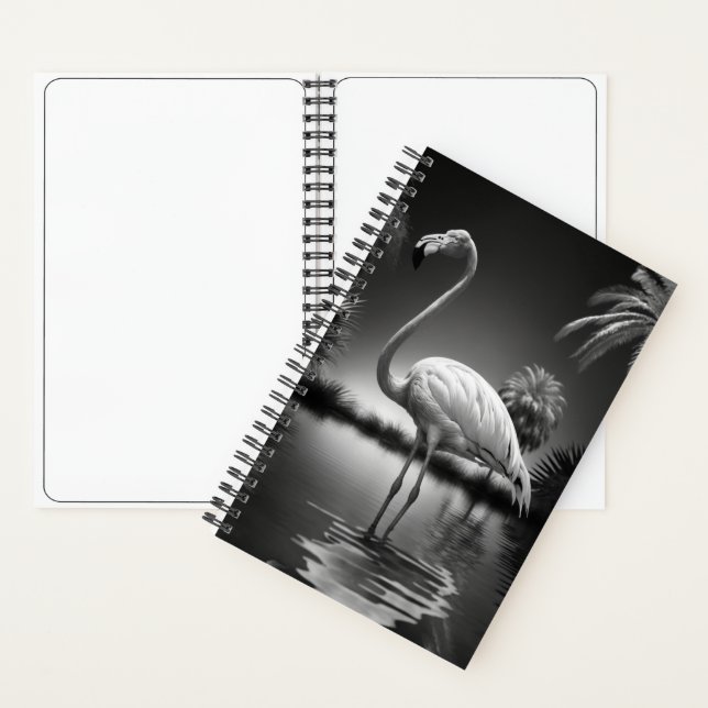 Cuaderno Flamingo en un estanque (Interior)