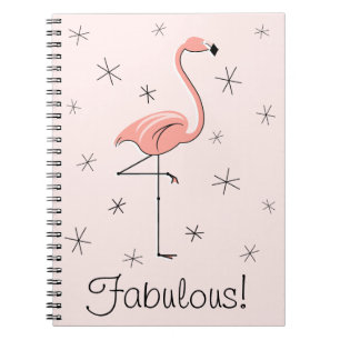 Cuaderno ¡Flamingo Fabuloso! bloc de notas de texto