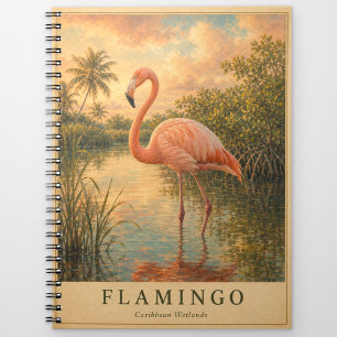 Cuaderno Flamingo Humedales del Caribe VINTAGE