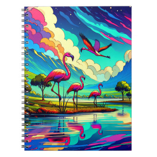 Cuaderno Flamingo Lago Estrellado