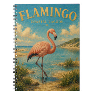 Cuaderno Flamingo Laguna Costera Watercolor GeoSaga