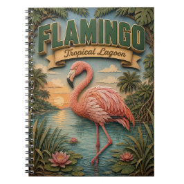 Cuaderno Flamingo Laguna Tropical POPCUT