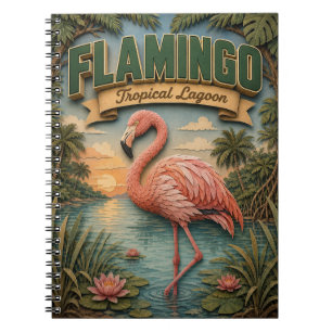 Cuaderno Flamingo Laguna Tropical POPCUT