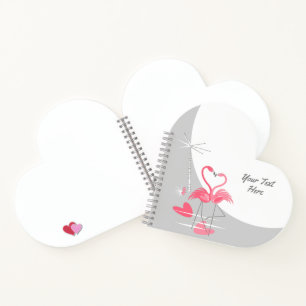 Cuaderno Flamingo Love Large Moon Text bloc de notas