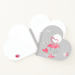 Cuaderno Flamingo Love Text back bloc de notas