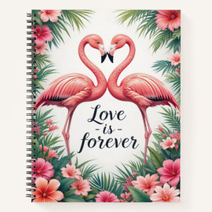 Cuaderno Flamingo Love Tropical Art