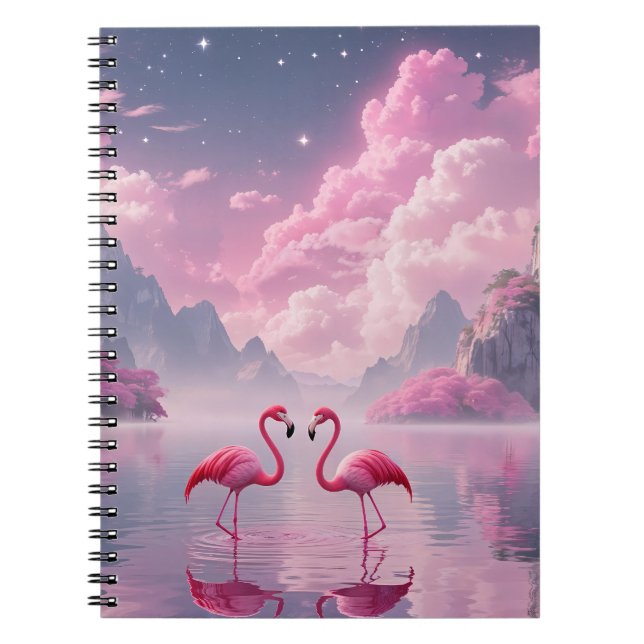Cuaderno Flamingos in einer Traumwelt (Frente)