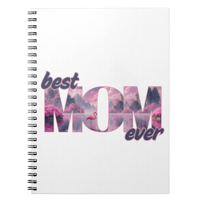 Cuaderno Flamingos in einer Traumwelt - best Mom ever (Frente)