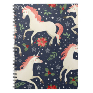 Cuaderno Flamingos rosas, aves exóticas, piñas, tropicales