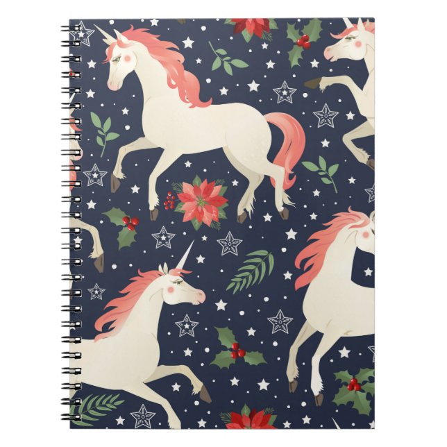 Cuaderno Flamingos rosas, aves exóticas, piñas, tropicales (Frente)