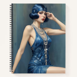Cuaderno Flapper en Azul