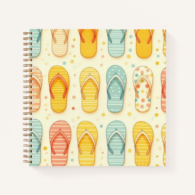Cuaderno Flashy Flip-flops (Anverso)