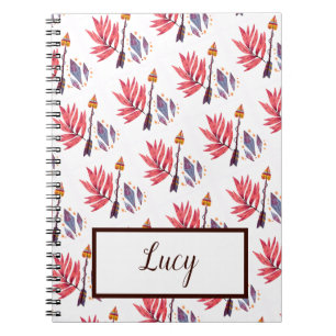 Cuaderno Flecha acuarela y diamantes