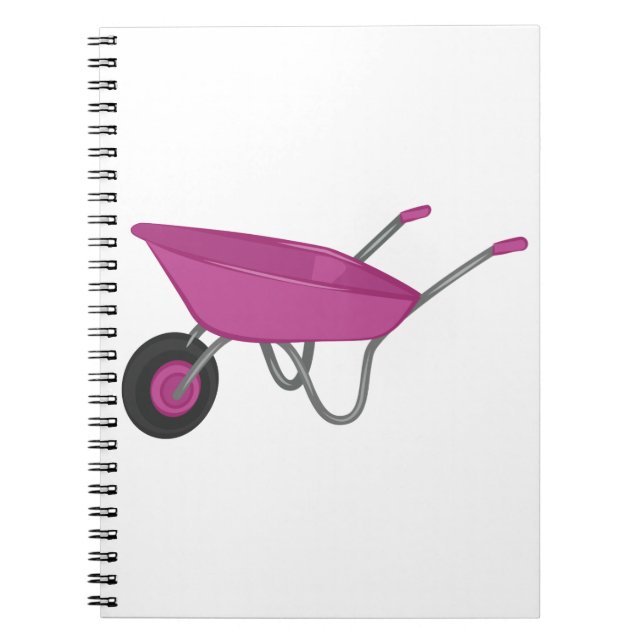 Cuaderno Flecha de la rueda púrpura realista (Frente)