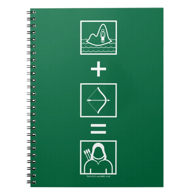 Cuaderno Flecha | Ecuación de flecha verde (Frente)
